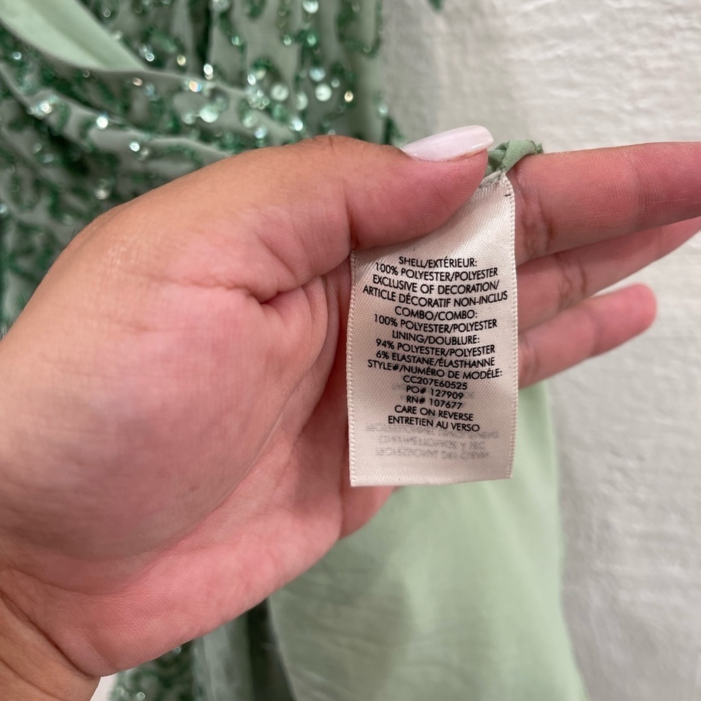 Alice Olivia Celestine Embellished Wrap Minidress - Picture 5 of 8